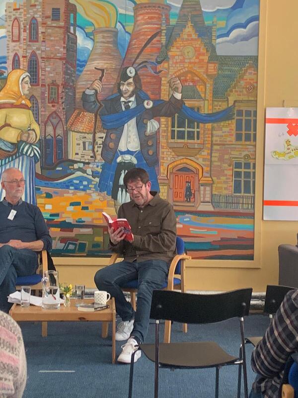 Edinburgh writer Mark Fleming interviewed by Porty Book Festival organiser Bill Jamieson