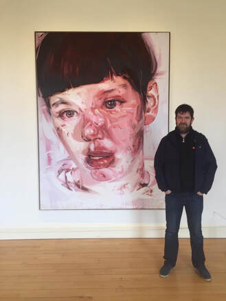 Jenny Saville, Cover of Journal For Plague Lovers, by Manic Street Preachers, at her exhibition in Edinburgh