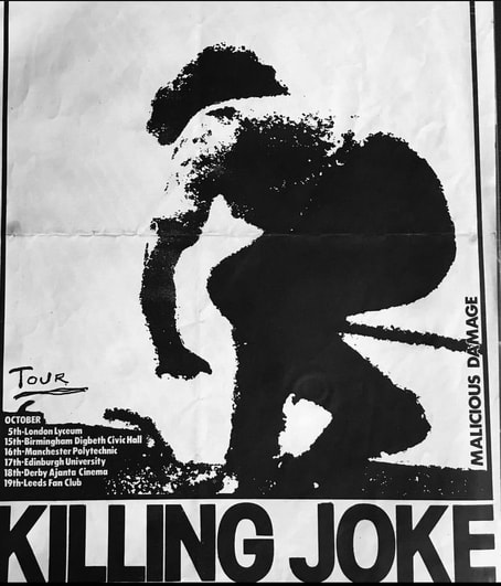 Killing Joke poster for their 1980 UK tour